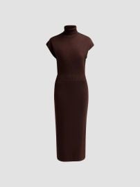 Women\'s Natalie Wool Knit Turtleneck Midi-Dress - Deep Olive - at Saks Fifth Avenue